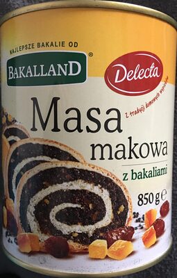Masa makowa z bakaliami
