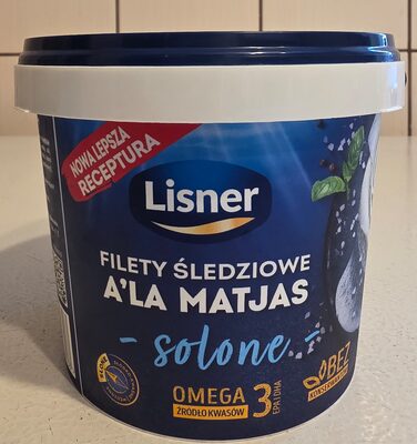 Filety Sledz Solone A La Matjas 800 g Wiad Lisner